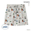 ジェラートピケ Dick Bruna 接触冷感 レディース 総柄ショートパンツ ジェラピケ ルームウェア パジャマ gelato pique ADIEU 全2色
