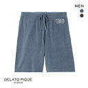 ジェラートピケ オム メンズ スムーズィーliteハーフパンツ ジェラピケ パジャマ ルームウェア gelato pique HOMME ADIEU 全2色 M...