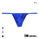 【メール便(5)】 ティーエム コレクション ガーゼ調 2way side string ML ハーフバック ビキニ TM collection メンズ ADIEU 全5色 M-L