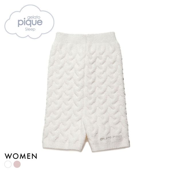 ジェラートピケ スリープ レディース ケーブルニット ウエストウォーマーパンツ ジェラピケ パジャマ ..