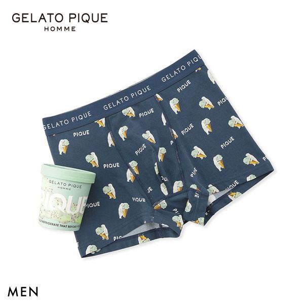 サイズ メンズM、L カラー NV-ネイビー 素材 本体：綿95％　ポリウレタン5％ウエスト部分：ナイロン62％　ポリエステル38％ 仕様 ・ウエスト：Mサイズ約33.5/34.5cm、Lサイズ約35.5/36.5cm・股上：Mサイズ約20cm、Lサイズ約21cm※メーカーサイト寸法※生地の使用部分により、印象が写真と異なる場合があります。あらかじめご了承ください。※商品画像はサンプルのため、色味やサイズ等の仕様に変更がある場合がございますので、予めご了承ください。 関連ワード 251017 下着 肌着 インナー アンダーウェア ショーツ ボクサーブリーフ 男性用 紳士用 男性下着 メンズ下着 前閉じ 前とじ かわいい 大人可愛い おしゃれ プチギフト ギフト用 プレゼント用 ブランド 雑貨 小物 綿混 コットン混 動物 アニマル柄 クマ くま ベア シロクマ お祝い 父の日 お父さん ge_me エビデンス メーカー希望小売価格はメーカー商品タグに基づいて掲載しています&rArr;エビデンス画像はコチラ ジェラートピケ オム メンズ パウダーピケロゴロングパンツ ジェラピケ パジャマ ルームウェア gelato pique HOMME ジェラートピケ オム メンズ パウダーフォレストベアジャガードプルオーバー ジェラピケ パジャマ ルームウェア gelato pique HOMME ジェラートピケ専用 gelato pique 2024年版 クリスマス限定ギフトラッピング ショッパー付き ジェラピケ ジェラートピケ専用 gelato pique ギフトボックス ジェラピケ専用 &nbsp; &nbsp;ジェラートピケ オム メンズ ジェラートベア柄アンダーウェア ジェラピケ gelato pique HOMMEチョコミントジェラートを抱えた白クマとロゴを組み合わせた、総柄プリントのアンダーウェア。ジェラートボックスをイメージした特製の箱に入った、大切な方へのギフトにも映えるアイテムです。同シリーズのルームウェアと組み合わせるのもおすすめ。