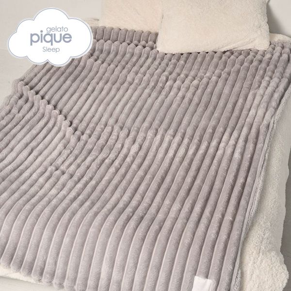 ジェラートピケ スリープ もこもこストライプ 毛布 ジェラピケ gelato pique Sleep ADIEUのサムネイル