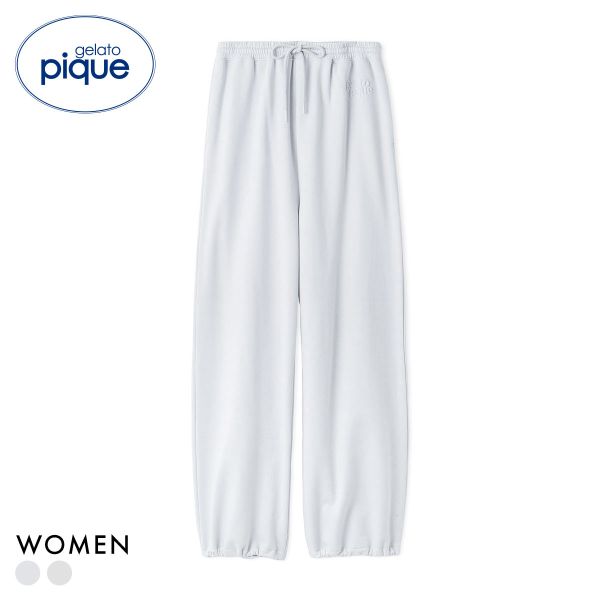 ジェラートピケ レディース 裏毛ロングパンツ ジェラピケ パジャマ ルームウェア gelato pique ADIEU ..