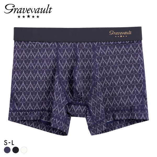 グレイブボールト Gravevault Gift ショート ボクサーパンツ メンズ アンダーウェア 前とじ SML ADIEU 全3色 S-L