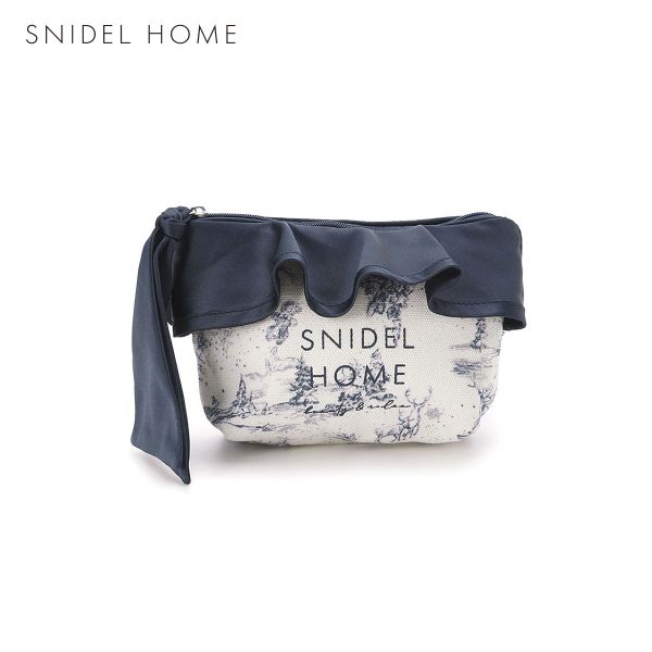 樂天商城 - 30％OFF【メール便(20)】 スナイデルホーム オーガニックキャンバスポーチ ホリデージュイ Toile de Jouy SNIDEL HOME ADIEU