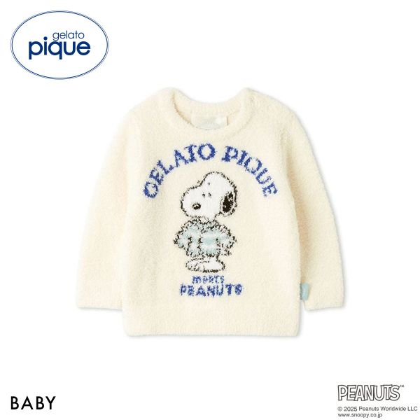 20％OFF ジェラートピケ キッズアンドベイビー gelato pique Kids＆Baby BABY オリジナルジャガードプルオーバー ジェラピケ ルームウェア ベビー スヌーピー ADIEU
