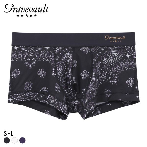 グレイブボールト MASK ローライズ ボクサーパンツ Gravevault メンズ ADIEU 全3色 S-L