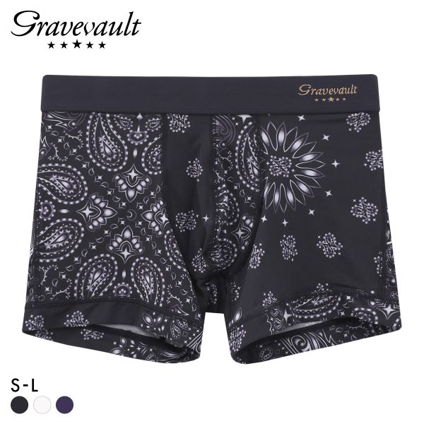 グレイブボールト MASK ショート ボクサーパンツ メンズ Gravevault ADIEU 全3色 S-L