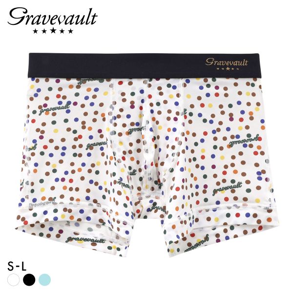 グレイブボールト Dot ショート ボクサーパンツ メンズ Gravevault 日本製 ADIEU 全3色 S-L