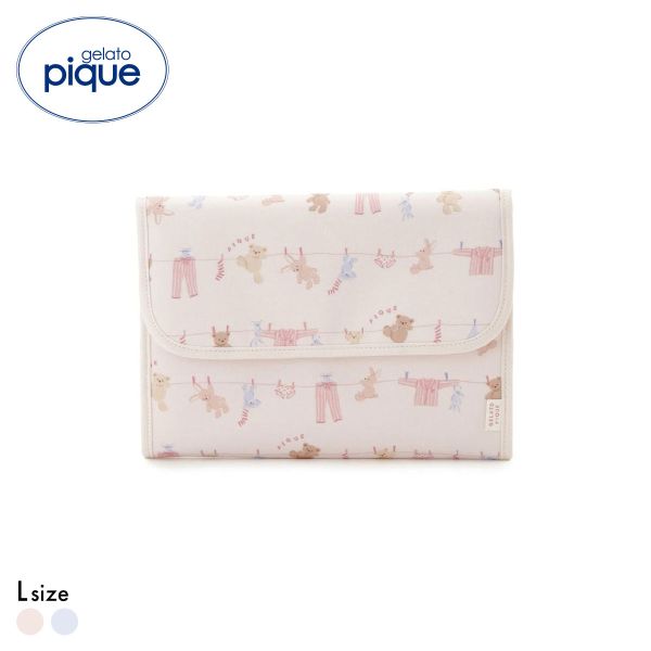 ジェラートピケ ウォッシングアニマル柄母子手帳ケースL ジャバラ ジェラピケ gelato pique ジェラピケ ADIEU 全2色
