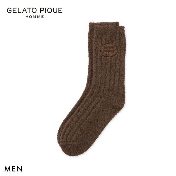 ジェラートピケ オム メンズ Valentine アランソックス ジェラピケ パジャマ GELATO PIQUE HOMME バレンタイン ADIEU