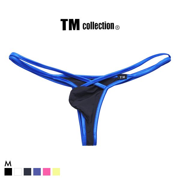 【メール便(3)】 ティーエム コレクション STRIKESKIN × WET FRONT CROSS LINE TB Tバック ビキニ メンズ TM collection ADIEU 全6色