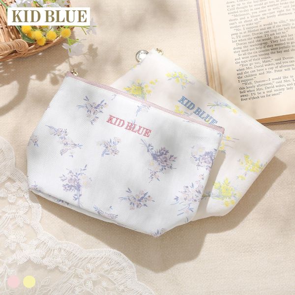 樂天商城 - 【メール便(15)】 キッドブルー 26ブリティッシュブーケN ポーチ KID BLUE ADIEU 全2色