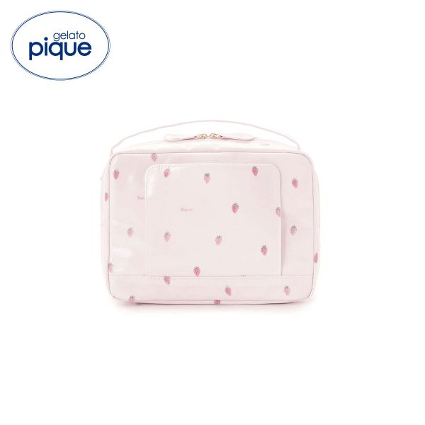 【10%OFF・3/11 09:59まで】 ジェラートピケ ストロベリー柄おむつポーチ ジェラピケ gelato pique ADIEU ev_sp_10