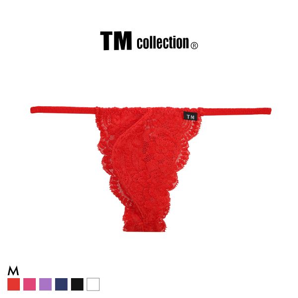 樂天商城 - 【メール便(4)】 ティーエム コレクション Stretch Lace side string TB Tバック ビキニ TM collection メンズ 前閉じ ADIEU 全6色