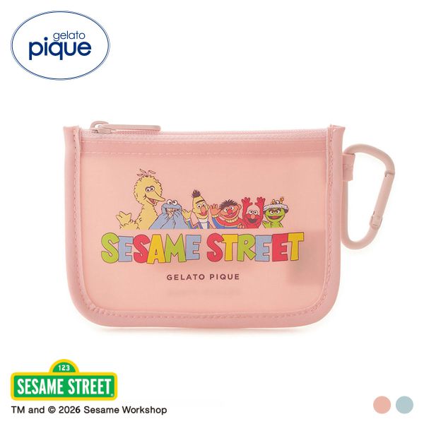 Rakuten - 【10%OFF・6/11 09:59まで】 ジェラートピケ SESAME STREET ワンポイントポーチ ジェラピケ セサミストリート gelato pique ADIEU 全2色 【メール便(6)】 ev_sp_10