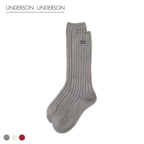 樂天商城 - 【メール便(30)】 アンダーソンアンダーソン レギュラーソックス UNDERSON UNDERSON ソックス 靴下 ADIEU 全3色 くつ下