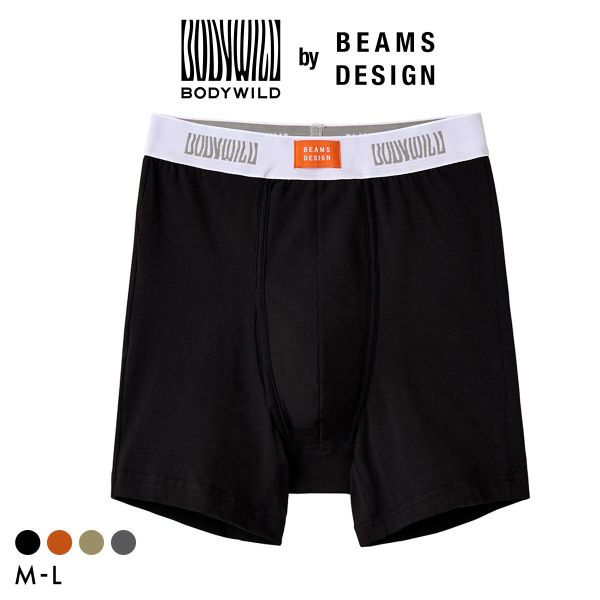 Gunze - 20％OFF【メール便(20)】 グンゼ BODY WILD by BEAMS DESIGN オーガニックコットン ボクサーパンツ メンズ ビームス GUNZE ボディワイルド 前あき ADIEU 全4色 M-L