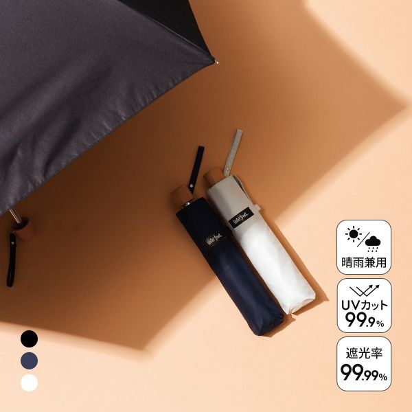 樂天商城 - ウォーターフロント ぺん細 サンシェイド 木手 折りたたみ傘 55cm UV対策 日傘 兼用 雨傘 晴雨両用 Waterfront レディース ADIEU 全3色