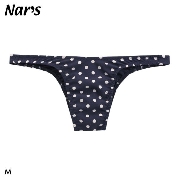 Rakuten - 【メール便(4)】 ナルズ みずたま ハーフバック ビキニ ジェンダーレス 男女兼用 ブリーフ 前とじ Nars ユニセックス 水玉 ドット ADIEU