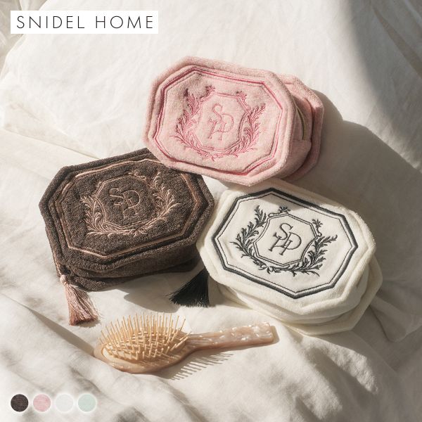Rakuten - 【10%OFF・6/11 09:59まで】 スナイデルホーム sorbet light エンブレムパイルポーチ SNIDEL HOME ADIEU 全4色 ev_sp_10