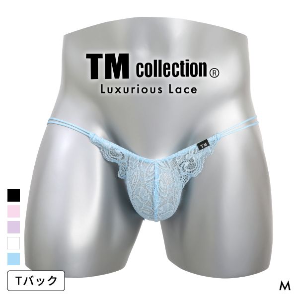 樂天商城 - 【メール便(4)】 ティーエム コレクション Luxurious Lace side loop TB Tバック ビキニ TM collection メンズ 日本製 ADIEU 全5色