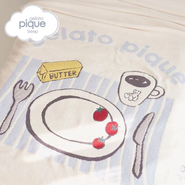 ジェラートピケ スリープ モーニングモチーフ ジャガードマルチカバー ジェラピケ gelato pique Sleep ADIEU