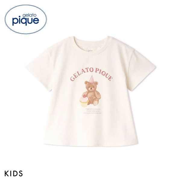 乐天商城 - 【メール便(11)】 ジェラートピケ キッズアンドベイビー キッズ パジャマパーティーワンポイントフレアTシャツ ジェラピケ gelato pique Kids＆Baby KIDS ADIEU 90-120