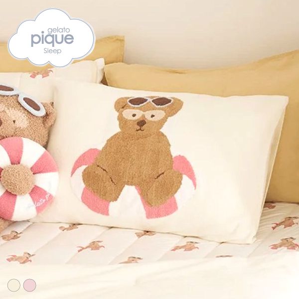 Rakuten - 【10%OFF・6/11 09:59まで】 ジェラートピケ スリープ サマーベアジャガード ピローケース ジェラピケ gelato pique Sleep ADIEU 全2色 ev_sp_10