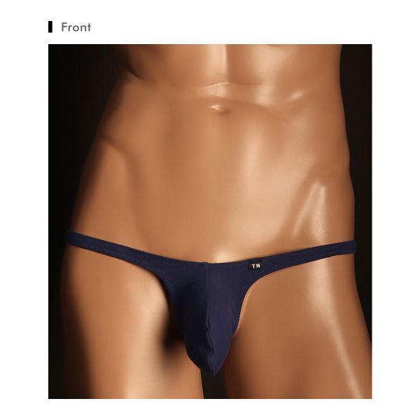 SHIROHATO ADIEUの42％OFF【メール便(4)】 ティーエム コレクション コットンベア天 Bulge style TB Tバック ビキニ メンズ TM collection 日本製 ADIEU 全5色 男性用 パンツ ショーツ 下着｜アングル3