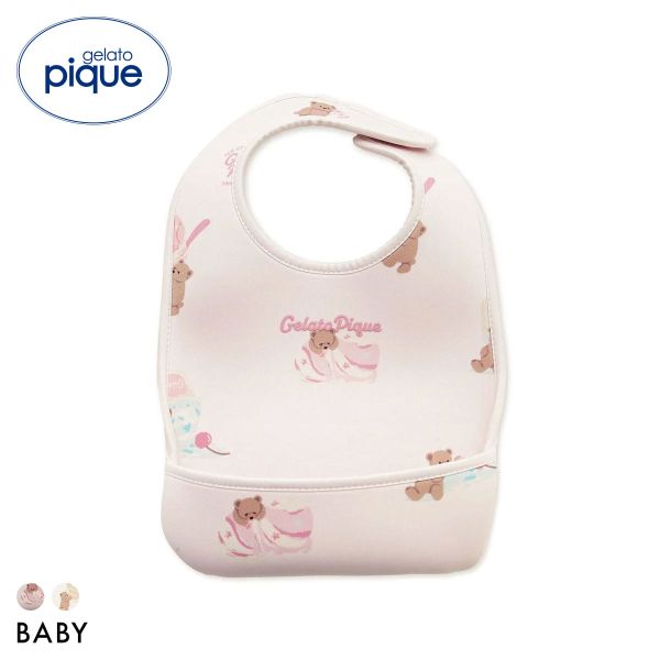 Rakuten - ジェラートピケ キッズアンドベイビー ベビー アイスクリームベア柄お食事スタイ ジェラピケ gelato pique Kids＆Baby BABY ADIEU 全2色