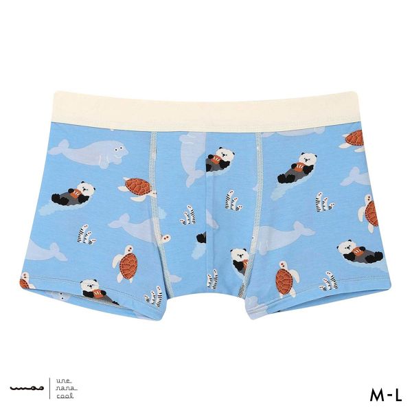 Rakuten - 【300円OFFクーポン・なくなり次第終了】 【メール便(8)】 ウンナナクール umao × une nana cool メンズパンツ ボクサー 前閉じ ADIEU 全2色 M-L