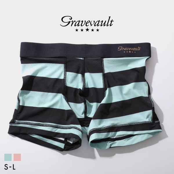 Rakuten - グレイブボールト Border Line ショートボクサー メンズ ボクサーパンツ 3052622 日本製 Gravevault ADIEU 全2色 S-L