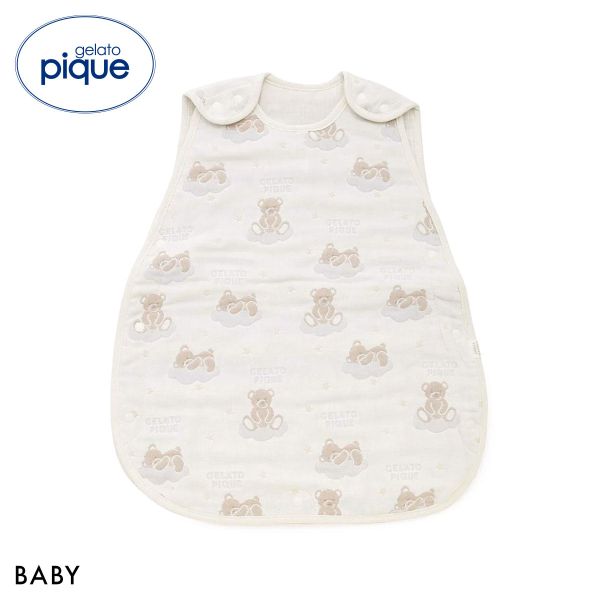Rakuten - ジェラートピケ キッズアンドベイビー ベビー ドリーミーベア柄6重ガーゼスリーパー ジェラピケ gelato pique Kids＆Baby BABY ADIEU