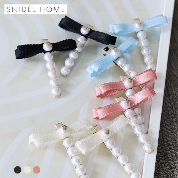 スナイデルホーム サテンリボンパールピン SNIDEL HOME レディース ADIEU 全4色