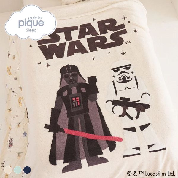 Rakuten - 【300円OFFクーポン・なくなり次第終了】 ジェラートピケ STAR WARS スリープ ジャガードマルチカバー ジェラピケ スターウォーズ gelato pique Sleep ADIEU 全3色