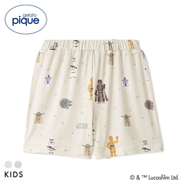樂天商城 - 【メール便(20)】 ジェラートピケ STAR WARS キッズアンドベイビー キッズ 総柄ショートパンツ ジェラピケ スターウォーズ gelato pique Kids＆Baby KIDS ADIEU 全2色 90-120