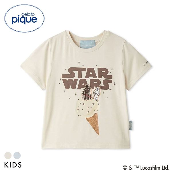 Rakuten - 【300円OFFクーポン・なくなり次第終了】 ジェラートピケ STAR WARS キッズアンドベイビー キッズ ワンポイントTシャツ ジェラピケ スターウォーズ ルームウェア gelato pique Kids＆Baby KIDS ADIEU 全2色 90-120