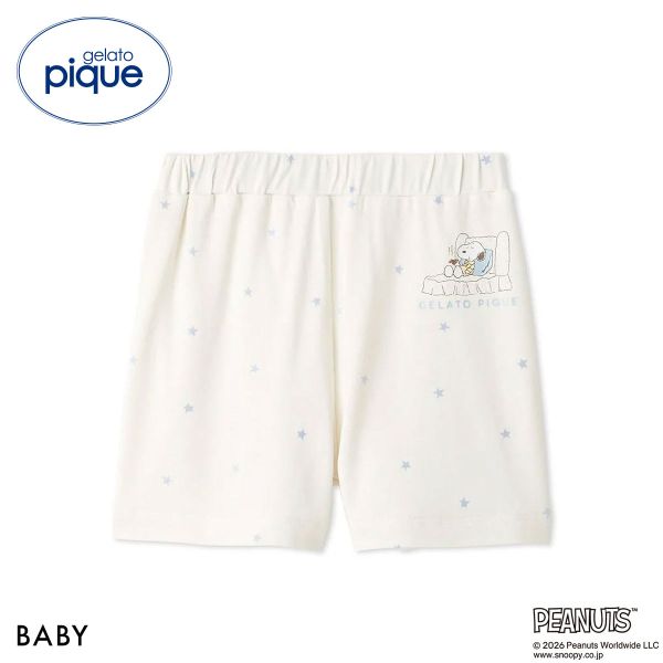 ジェラートピケ PEANUTS キッズアンドベイビー ベビー 接触冷感 ショートパンツ ジェラピケ スヌーピー SNOOPY gelato pique BABY ADIEU ギフト プレゼント