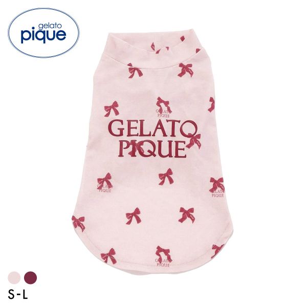 【メール便(4)】 ジェラートピケ CAT&DOG ガーリーモチーフ柄カットソープルオーバー ジェラピケ gelato pique ADIEU 全2色 S-L ギフト プレゼント