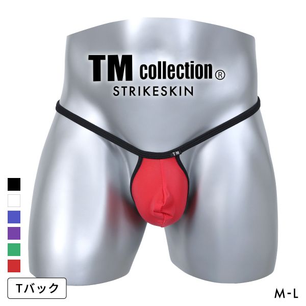 【メール便(3)】 ティーエム コレクション STRIKESKIN binder trim back ring TB Tバック ビキニ メンズ 日本製 TM collection ADIEU 全6色 M-L 男性用 パンツ ショーツ 下着