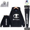 【5/9~16クーポン最大2000円OFF!】 チャンピオン スウェット 上下 ジュニア セットアップ 春夏 Champion パーカー パンツ 裏毛 130 ...