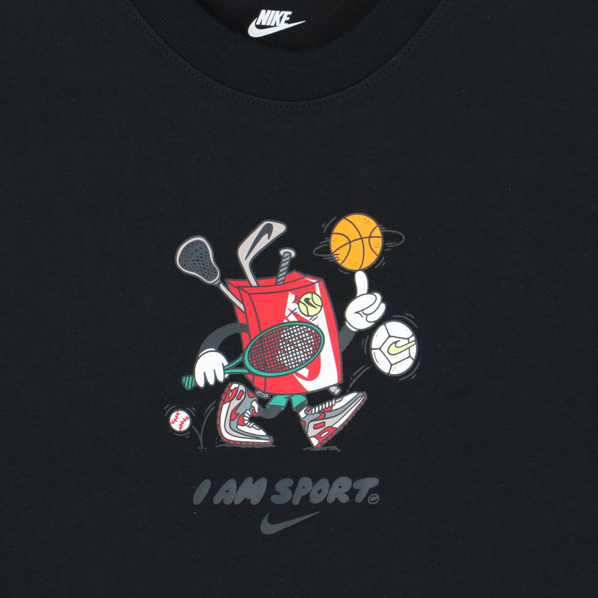 ナイキ Tシャツ ブランド ジュニア 半袖 コットン100 綿100 シューズボックス 黒 ...