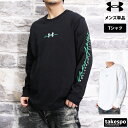 新作 アンダーアーマー 長袖Tシャツ 上 メンズ UNDER ARMOUR ロンT 綿T 1384802| 大きいサイズ 有 スポーツウェア トレーニングウェア