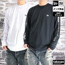 長袖Tシャツ メンズ ブランド ニューエラ ドライ 速乾 スポーツ Tシャツ ロンT ロンティー ロングTシャツ 長袖 NEW ERA パフォーマンスアパレル 黒 白 吸水 吸汗 抗菌 UVカット 袖ロゴ 14674824T 新作 大きいサイズ 有 プラクティスシャツ