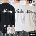 長袖Tシャツ メンズ ブランド ニューエラ スポーツ Tシャツ ロンT ロンティー ロングTシャツ 長袖 NEW ERA 速乾 吸水 吸汗 ドライ 綿混 バックプリント付き 黒 白 14682681T 新作 大きいサイズ 有 スポーツウェア トレーニングウェア おしゃれ