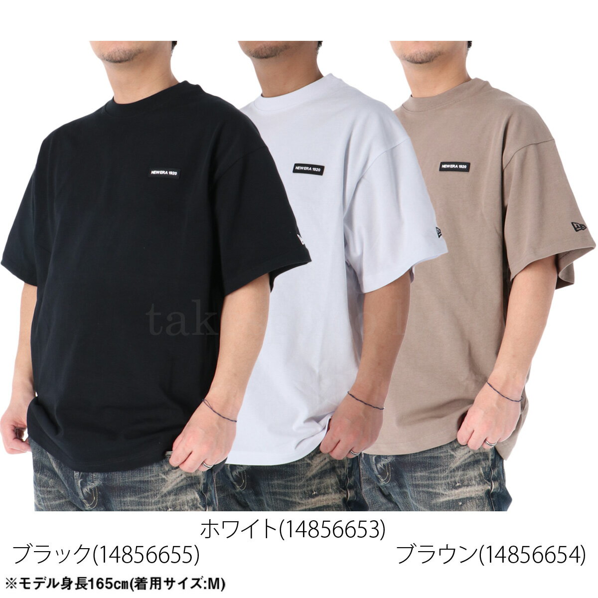 ニューエラ Tシャツ メンズ ブランド 半袖 黒 白 コットン100 綿100 ゆったり バッ...