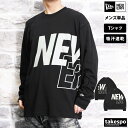 楽天オリジナルスジャージのno-style4/20-4/21 2日間限定ゲリラバーゲン ニューエラ 新作 Tシャツ 上 メンズ NEW ERA 長袖 吸汗 速乾 オーバーサイズ ゆったり ビックロゴ 綿混 13755368 あす楽 黒 ブラック| 大きいサイズ 有 スポーツウェア トレーニングウェア 速乾