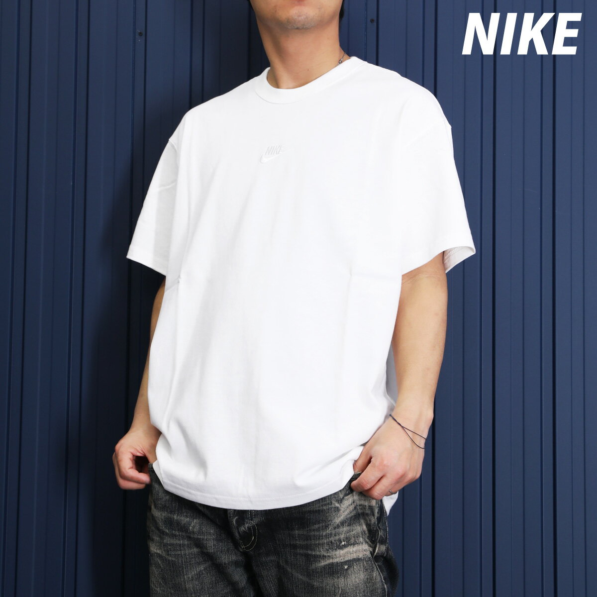 ナイキ Tシャツ メンズ ブランド 半袖 コットン100% プレミアム エッセンシャル 白 ホワイト NIKE DO7393 大きいサイズ 有 スポーツウェア トレーニングウェア スポーツ おしゃれ 新作