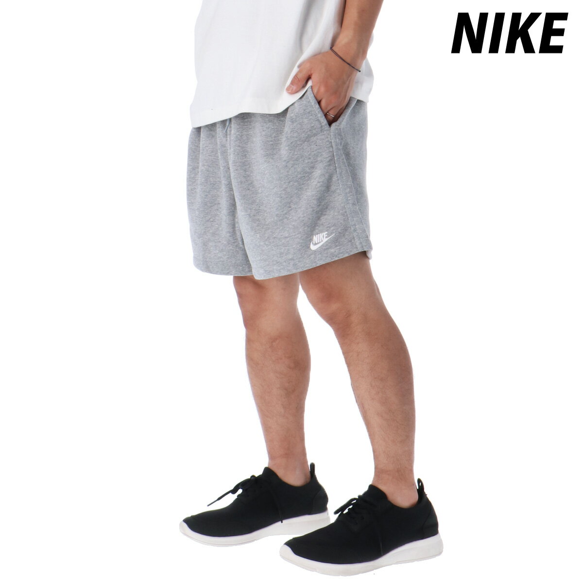 5/25-5/26 2日間限定ゲリラバーゲン ナイキ クラブ フレンチ テリー 新作 ショートパンツ 下 メンズ NIKE スウェットパンツ ハーフパンツ 裏毛 FN3521 あす楽 灰色 グレー| 大きいサイズ 有 ス…